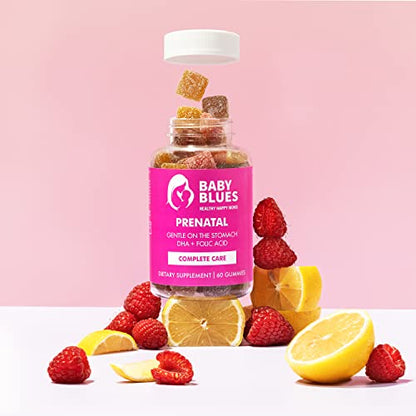 Baby Blues Prenatal Gummies: Complete Multivitamin with DHA + EPA Omega 3s Baby Blues