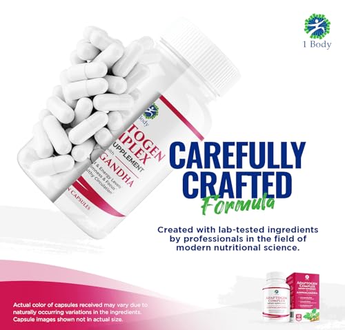 1 Body Adaptogen Complex Supplement with Ashwagandha 1 Body