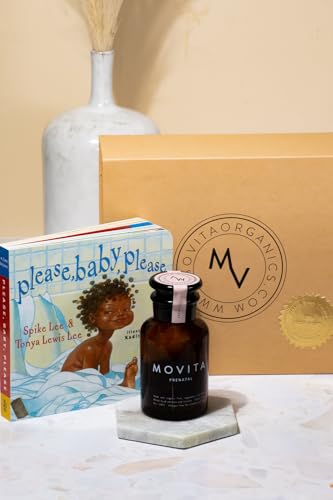Movita Prenatal Gift Set with Prenatal Vitamin Bottle and Please, Baby, Please Book Movita