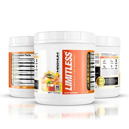 LIMITLESS Magnum 504g - Muscle Workout Powder, Sport Pre Workout for Men and Women LIMITLESS