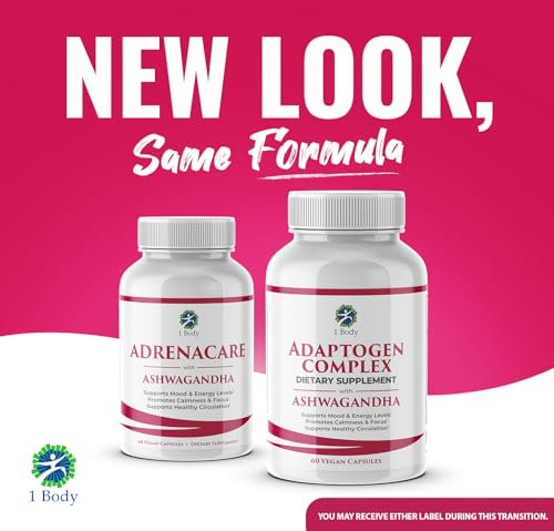 1 Body Adaptogen Complex Supplement with Ashwagandha 1 Body