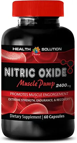 Muscle Pump pre Workout - Nitric Oxide 2400mg Muscle Pump, Extreme Strength Health Solution Prime
