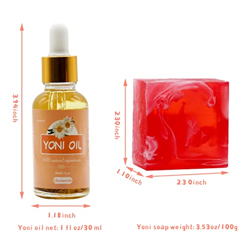 Yoni Soap Bar Yoni Oil Set Of 3, Vaginal Wash Eliminates Odor Ph Balance for Women, Feminine Wash tovaginsh