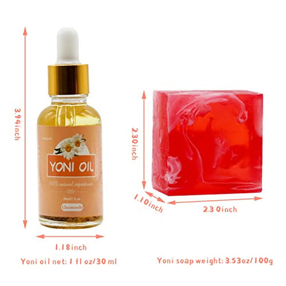 Yoni Soap Bar Yoni Oil Set Of 3, Vaginal Wash Eliminates Odor Ph Balance for Women, Feminine Wash tovaginsh