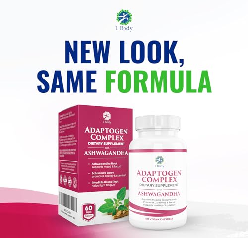 1 Body Adaptogen Complex Supplement with Ashwagandha 1 Body