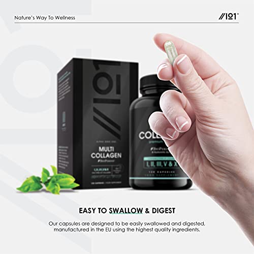 Multi Collagen Protein Capsules - Types I, II, III, V & X - Wild Caught Marine, Grass Fed Bovine, Eggshell & Free-Range Chicken Collagen Powder Revive NaturalsBuy Supplements Australia