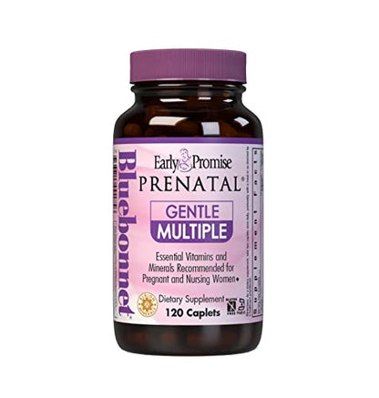Bluebonnet Early Promise Prenatal Gentle Multiple Caplets, 120 Count, Pink Bluebonnet