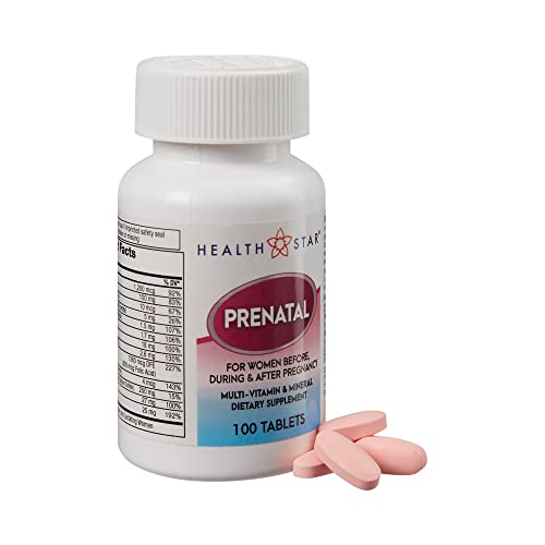 Prenatal Multivitamin by HealthStar for Healthy Mom and Baby - Folate + Vitamin C + Vitamin D + Iron Barcel