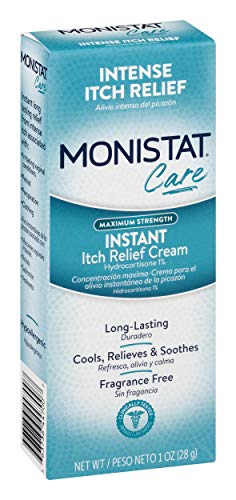 Monistat Instant Itch Relief Cream for Women, Maximum Strength Feminine Itch Care, 1 oz, 2 Pack Monistat