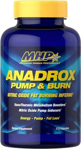 MHP Anadrox Pump & Burn, Nitric Oxide Fat Burning Inferno, 112 capsules Maximum Human Performance
