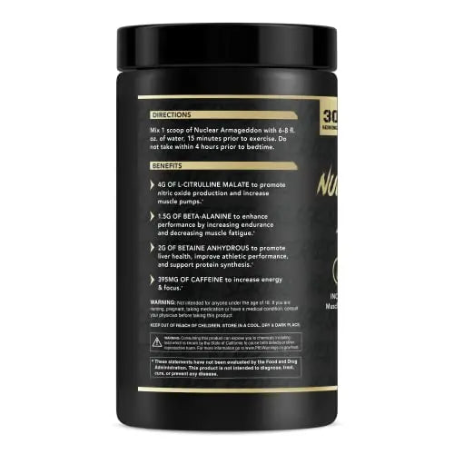 Anabolic Warfare Nuclear Armageddon Pre Workout Powder Pre-Workout for Men Anabolic Warfare