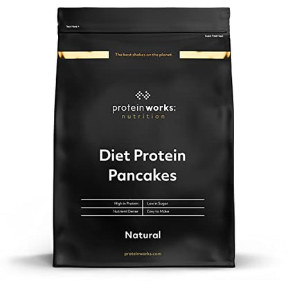 Protein Works - Diet Protein Pancake Mix | 135 Calories Per Serving | Low Sugar Protein Pancake Mix Protein Works