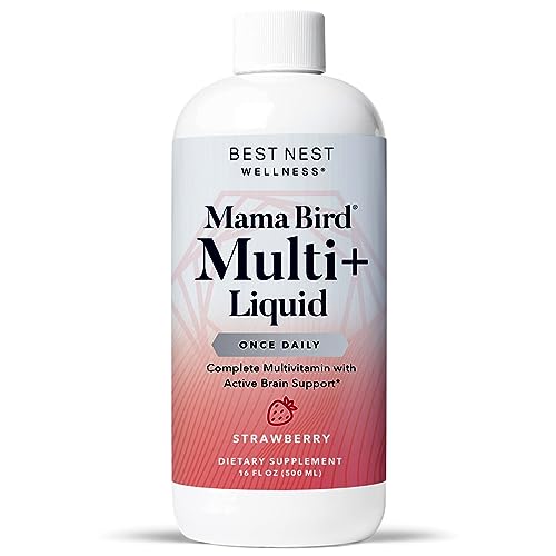 Best Nest Wellness Mama Bird Liquid Prenatal Vitamin, Methylated Prenatal Vitamins Best Nest Wellness