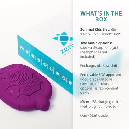 Zenimal Kids Meditation Audio Player - Patented Screen-Free Mindfulness Device with 9 Audio Meditations Zenimal