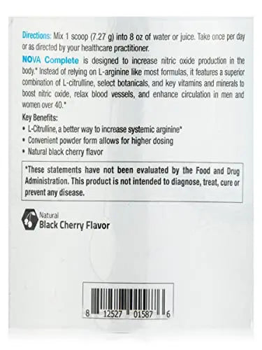 NuMedica NOVA (Nitric Oxide Vascular Assist) Complete - 7.69 oz (218.04 Grams) NuMedica