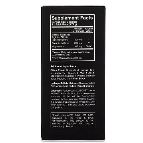 Pre Workout Mix & Nitric Oxide Booster, BOOST - Intense Performance, Energy, Endurance DRINK HRW