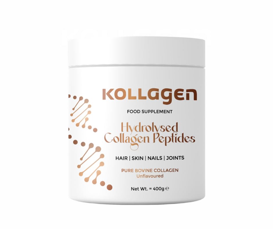 100% Pure Collagen Peptides Powder 400g Kollagen: Hydrolysed Bovine Collagen Peptides (Type 1) My Store