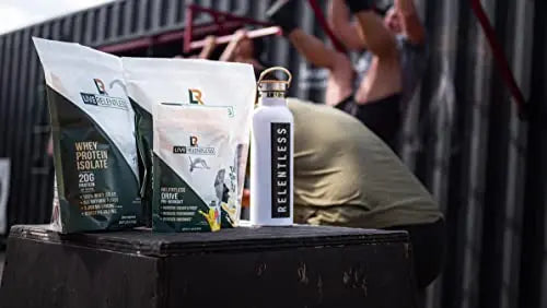 Live Relentless by Tim Kennedy, Drive Pre-Workout, Merica's Strawlemon, 30 Servings Live Relentless