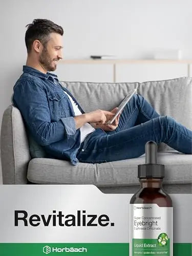 Eyebright Herb Supplement | 2 fl oz | Alcohol Free Drops | Super Concentrated Liquid Horbäach