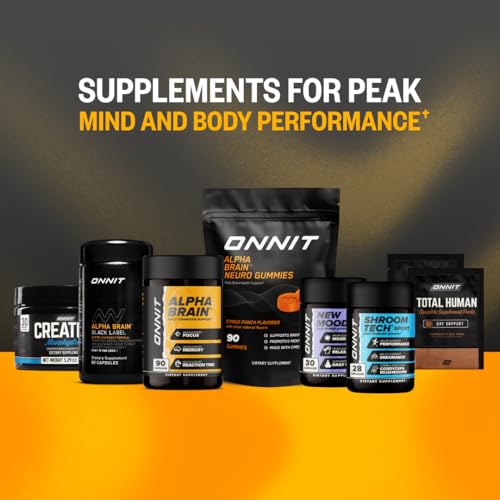 ONNIT Alpha Brain Nootropic Brain Supplement for Men and Women, IGEN Non-GMO Tested, Memory, Mental Clarity, Cognitive Support and Focus Capsules with L-Theanine and Vitamin B6, 30 Count ONNITBuy Supplements Australia