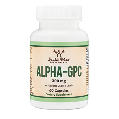 Alpha GPC Choline 600mg Capsules - Brain Support Supplement for Focus, Memory Double Wood SupplementsBuy Supplements Australia
