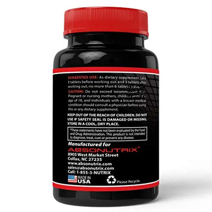 Absonutrix Xtreme Power Formula Nitric Oxide Blend 120 Tablets Absonutrix Xtreme Power Formula