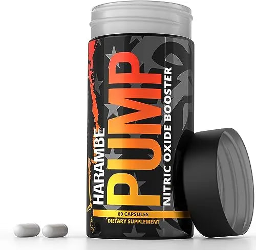 Harambe Pump - Nitric Oxide Supplement with Nitrosigine, S7, and BioPerine - Best Pre Harambe Blood