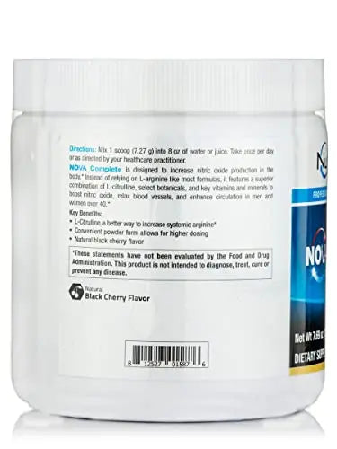 NuMedica NOVA (Nitric Oxide Vascular Assist) Complete - 7.69 oz (218.04 Grams) NuMedica