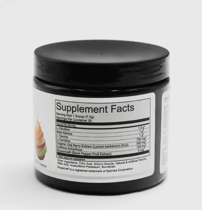 JML PreWorkout Includes GOGI Berry JML LEVITATE NUTRITION