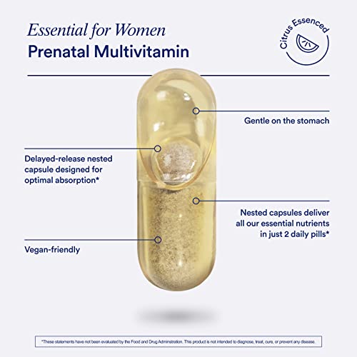 Ritual Prenatal Vitamins: Folate & Choline for Neural Tube Support, Omega-3 DHA Ritual