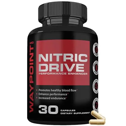 Advanced Nitric Oxide Supplement for Men- 342% Nitric Oxide Booster – Includes L Arginine WAYPOINT HEALTH