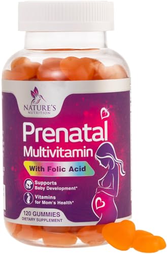 Nature's Prenatal Multivitamin Gummy with Folic Acid, Prenatal Vitamins w/Folate, Choline, Vitamin A Nature's Nutrition