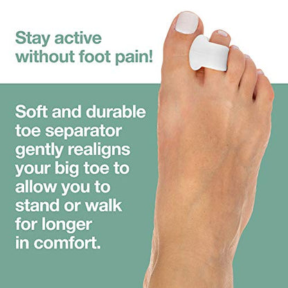 ZenToes Gel Toe Separators for Overlapping Toes, Bunions, Big Toe Alignm ZenToes