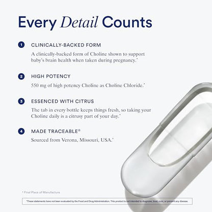 Ritual Natal Choline Supplements: Supports Baby’s Cognitive Function When Taken During Pregnancy Ritual