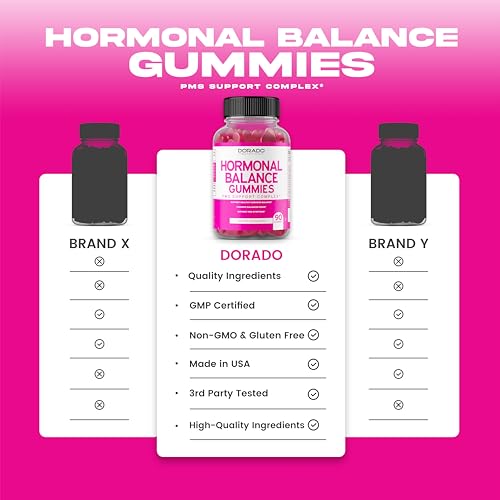 Hormone Balance For Women Gummies & PMS Gummies (90 Gummies) - Natural Hormone Balance DORADO NUTRITION
