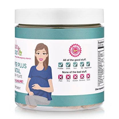Baby Booster Proper Plus Prenatal Vitamins with Vegan DHA + Methyl Folate + Choline + Multi Baby Booster