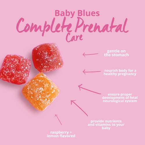 Baby Blues Prenatal Gummies: Complete Multivitamin with DHA + EPA Omega 3s Baby Blues