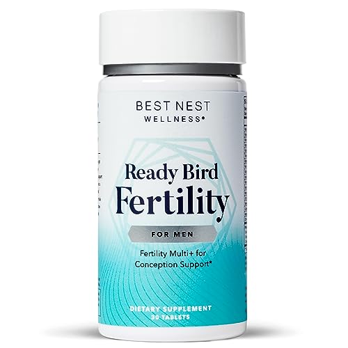 Best Nest Ready Bird Men's Fertility Vitamins for Conception, Mens Prenatal Vitamins Best Nest Wellness
