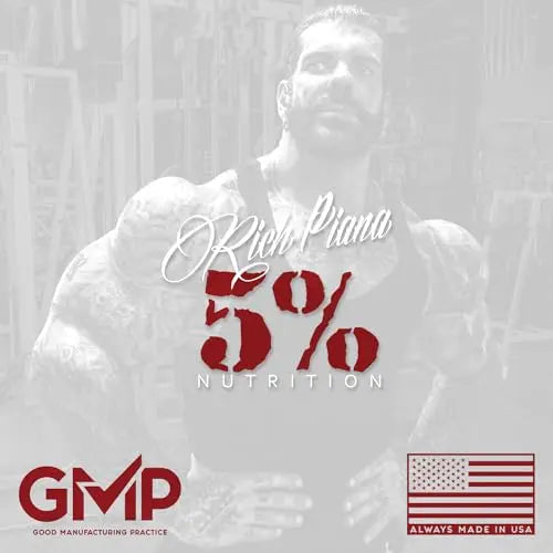5% Nutrition Rich Piana Kill It Pre Workout Powder w/Creatine, Jitter-Free Caffeine 5% Nutrition