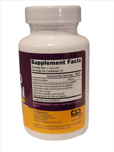 (2 Pack) Keto Advantage Keto Burn Pills Includes Apple Cider Vinegar goBHB Exogenous Justified Laboratories