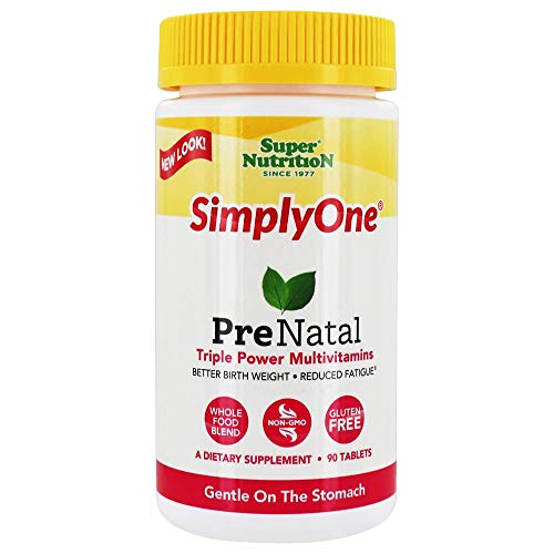 SuperNutrition SimplyOne Multi-Vitamin for PreNatal, One/Day Tablets, Day Supply, White, 90 Count SuperNutrition