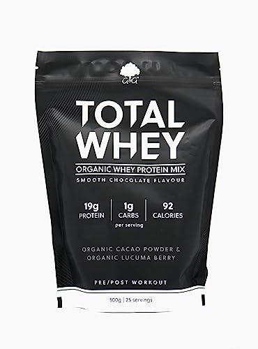 Total Whey | Organic Whey Protein Powder | Whey from Grass-fed Cows | 500g Powder G&G Vitamins