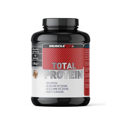 Muscle Nh2 Total Protein, Whey Protein Powder with Creatine Monohydrate and Glutamine Muscle Growth MuscleNh2