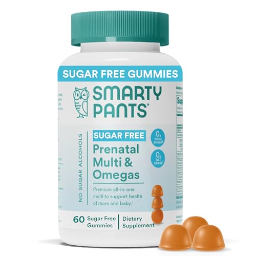SmartyPants Prenatal Vitamins for Women, Sugar Free Multivitamin Gummies SmartyPants