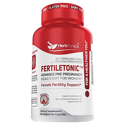 Fertility Supplements for Women to Help Pregnancy & Better Conception + Prenatal Vitamins Herbtonics