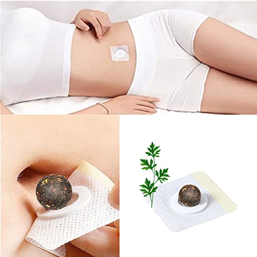 Wormwood Belly Patch,30Pcs Mugwort Abdomen Navel Patch and 30Pcs Moxibustion Patch BEANGG
