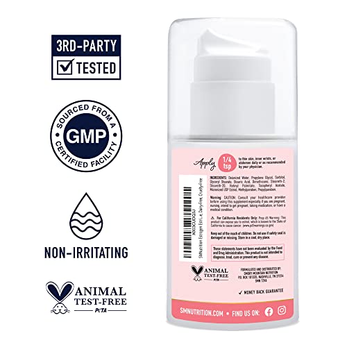 Estrogen Estriol Cream (84 Servings, 3.5oz Pump) 175mg of USP Micronized Estriol SMNutrition