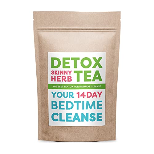 14 Days Bedtime Cleanse Tea : Detox Skinny Herb - Effective Detox Tea, Support Cleanse Detox Skinny Herb Tea