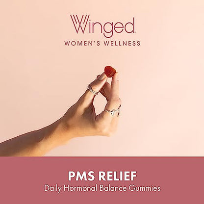 Winged Wellness PMS Relief Vitamins - Daily Hormonal and Balance and PMS Symptom Relief Winged Wellness